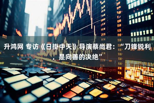 升鸿网 专访《日掛中天》导演蔡尚君：“刀锋锐利，是向善的决绝”