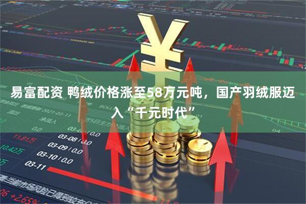 易富配资 鸭绒价格涨至58万元吨，国产羽绒服迈入“千元时代”
